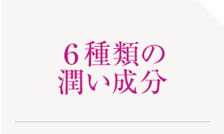 ６種類の潤い成分